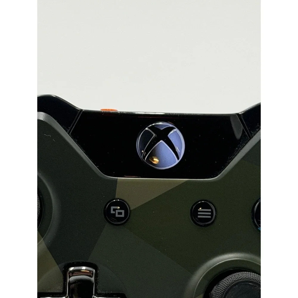 Microsoft Xbox One Wireless Controller Model 1537 Armed Forces Green Camo NO LID